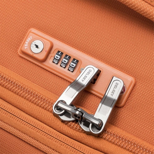چمدان مسافرتی دلسی پاریس مدل مونت مارتر ایر سایز متوسط رنگ نارنجی 4