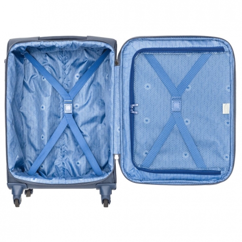 چمدان مسافرتی دلسی پاریس مدل ایندیسکریت سایز کابین رنگ آبی 1