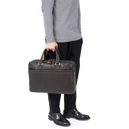 خرید کیف لپ تاپ هگزاگونا 15 اینچ مدل فلین رنگ قهوه ای چمدان ایران - HEXAGONA Briefcase 15'' 1548352200 1
