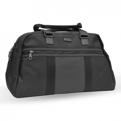 خرید ساک دستی هگزاگونا ساک مسافرتی مدل هوریزون رنگ مشکی چمدان ایران - HEXAGONA HORIZON Travel bag Nylon with split leather 7662840100 1