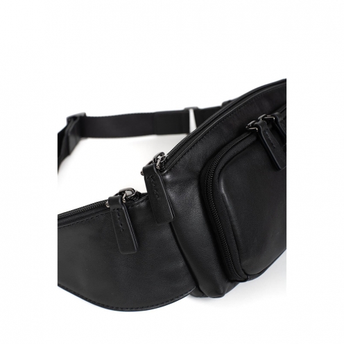 خرید کیف کمری هگزاگونا مدل سافت استودیو رنگ مشکی چمدان ایران  - 2298640100 HEXAGONA Waist bag - Leather  2