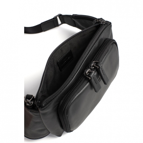 خرید کیف کمری هگزاگونا مدل سافت استودیو رنگ مشکی چمدان ایران  - 2298640100 HEXAGONA Waist bag - Leather  3