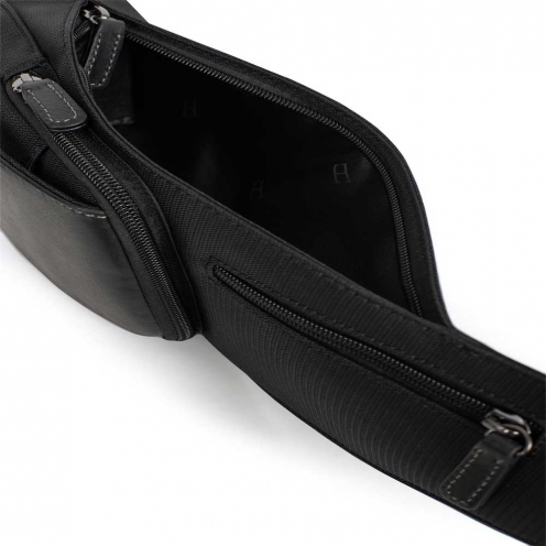 خرید کیف دوشی هگزاگونا تک بند مدل تراول رنگ مشکی چمدان ایران - HEXAGONA Monostrap backpack 2991550100 3