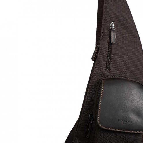 خرید کیف دوشی هگزاگونا تک بند مدل تراول رنگ قهوه ای چمدان ایران - HEXAGONA Monostrap backpack 2991552200 2