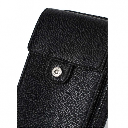 خرید کیف دوشی هگزاگونا مدل آوا رنگ مشکی چمدان ایران - HEXAGONA Cellphone pouch with wallet Soft leather 5583690100 2