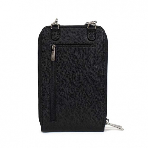 خرید کیف دوشی هگزاگونا مدل آوا رنگ مشکی چمدان ایران - HEXAGONA Cellphone pouch with wallet Soft leather 5583700100 1