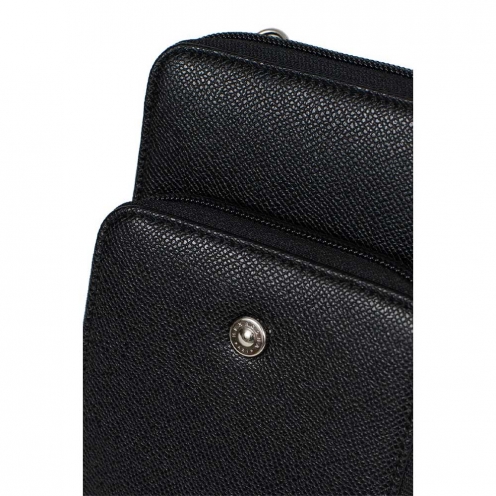 خرید کیف دوشی هگزاگونا مدل آوا رنگ مشکی چمدان ایران - HEXAGONA Cellphone pouch with wallet Soft leather 5583700100 2