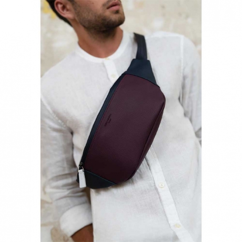 خرید کیف کمری هگزاگونا پاریس مدل مستر رنگ زرشکی چمدان ایران - 5867651950 HEXAGONA PARIS Bum bag Synthetic 4