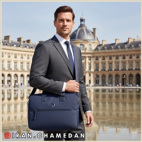 خرید کیف اداری دلسی مدل لپیک رنگ سرمه ای دلسی ایران - delseyiran LEPIC SATCHEL 00600835002 DELSEY PARIS 1