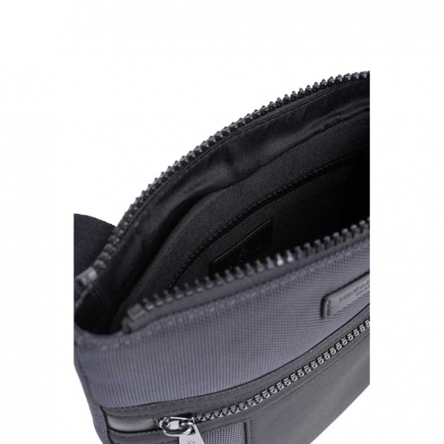 خرید کیف دوشی هگزاگونا مدل هوریزون رنگ نوک مدادی چمدان ایران - HEXAGONA Messenger bag Nylon with split leather HORIZON 7662813300 chamedaniran 3