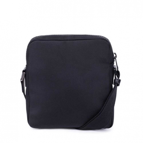 خرید کیف دوشی هگزاگونا مدل هوریزون رنگ مشکی چمدان ایران - HEXAGONA Messenger bag Nylon with split leather HORIZON 7663180100 chamedaniran 1