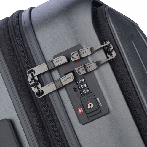 چمدان مسافرتی دلسی پاریس مدل گرنل سایز کابین رنگ نوک مدادی 3