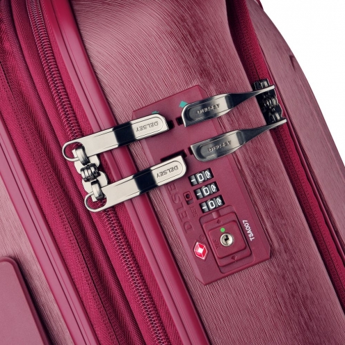 چمدان مسافرتی دلسی پاریس مدل گرنل سایز کابین رنگ قرمز 2