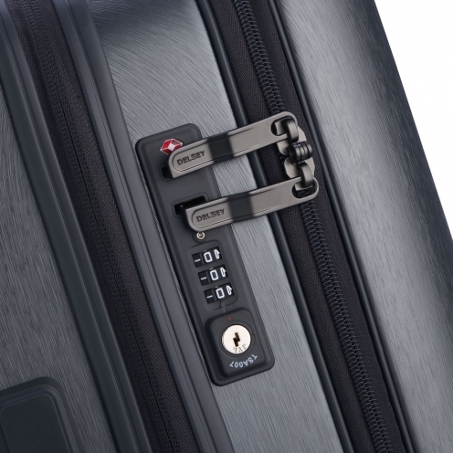 چمدان مسافرتی دلسی پاریس مدل گرنل سایز متوسط رنگ نوک مدادی 3