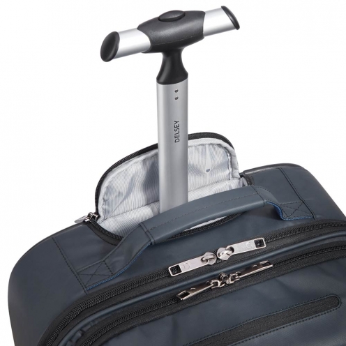 کوله پشتی لپتاپی چرخ دار دلسی مدل پرویس پلاس 17.3 اینچ دو تبله ضد آب رنگ خاکستری دلسی ایران 3