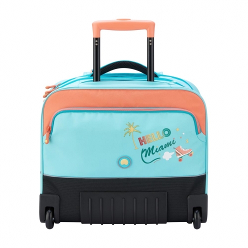 خرید کیف چرخ دار مدرسه ای افقی 15.6 اینچ کودک دلسی پاریس رنگ  آبی چمدان ایران - DELSEY PARIS TROLLEY BACKPACK 00339265112 chamedaniran 1