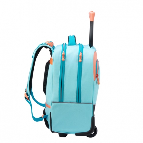 خرید کیف چرخ دار مدرسه ای افقی 15.6 اینچ کودک دلسی پاریس رنگ  آبی چمدان ایران - DELSEY PARIS TROLLEY BACKPACK 00339265112 chamedaniran 4