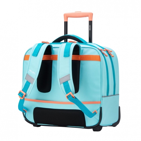 خرید کیف چرخ دار مدرسه ای افقی 15.6 اینچ کودک دلسی پاریس رنگ  آبی چمدان ایران - DELSEY PARIS TROLLEY BACKPACK 00339265112 chamedaniran 6