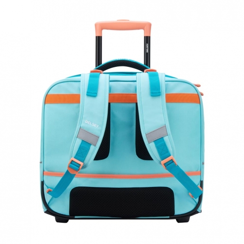 خرید کیف چرخ دار مدرسه ای افقی 15.6 اینچ کودک دلسی پاریس رنگ  آبی چمدان ایران - DELSEY PARIS TROLLEY BACKPACK 00339265112 chamedaniran 7