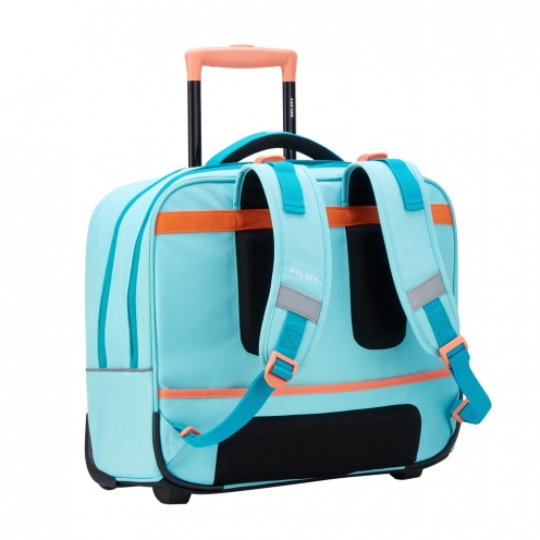 خخرید کیف چرخ دار مدرسه ای افقی 15.6 اینچ کودک دلسی پاریس رنگ  آبی چمدان ایران - DELSEY PARIS TROLLEY BACKPACK 00339265112 chamedaniran 8