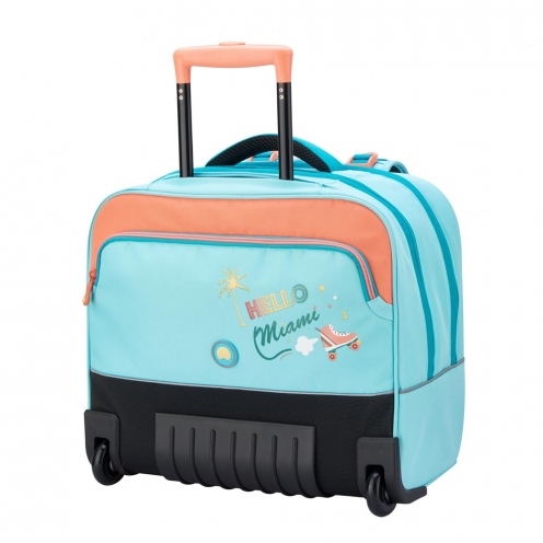 خرید کیف چرخ دار مدرسه ای افقی 15.6 اینچ کودک دلسی پاریس رنگ  آبی چمدان ایران - DELSEY PARIS TROLLEY BACKPACK 00339265112 chamedaniran 12