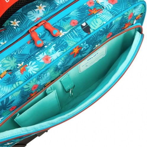 خرید کوله پشتی چرخ دار افقی کودک دلسی پاریس مدل آبی استوایی دلسی ایران - DELSEY PARIS BACK TO SCHOOL 2018 00339365112 delseyiran 3