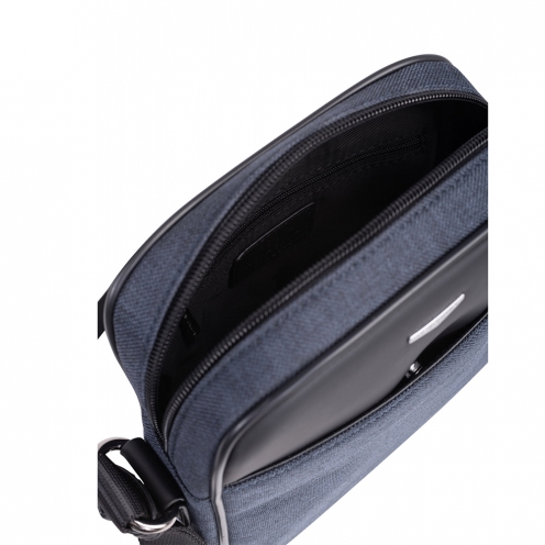 خرید کیف دوشی هگزاگونا مدل مرکور رنگ آبی چمدان ایران - 9857443700 HEXAGONA Messenger bag MERCURE 1