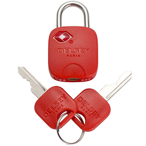 قفل کلیدی دلسی رنگ قرمز - delsey paris LOCKS 00394006104