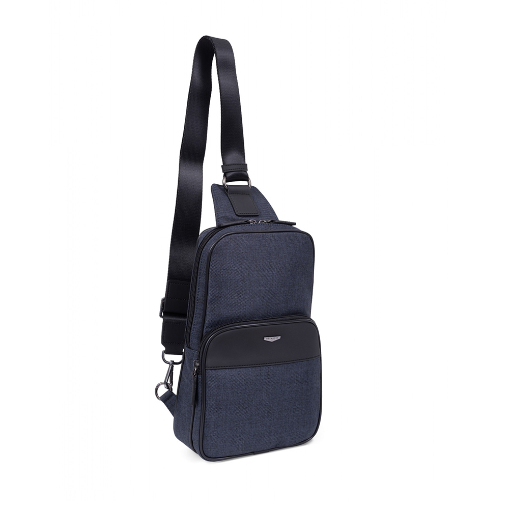 خرید کیف تک بند هگزاگونا مدل مرکور رنگ آبی چمدان ایران - 9857393700 HEXAGONA Waist bag MERCURE