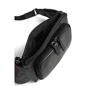 خرید کیف کمری هگزاگونا مدل سافت استودیو رنگ مشکی چمدان ایران  - 2298640100 HEXAGONA Waist bag - Leather 
