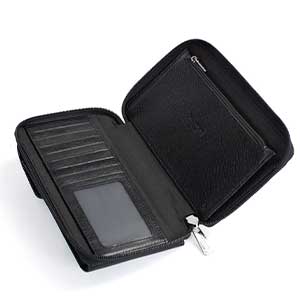 خرید کیف دوشی هگزاگونا مدل آوا رنگ مشکی چمدان ایران - HEXAGONA Cellphone pouch with wallet Soft leather 5583690100