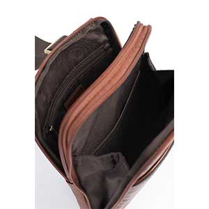 خرید کیف دوشی هگزاگونا مدل استوارت رنگ قهوه ای چمدان ایران - HEXAGONA STUART Messenger bag Vegetable tanned leather 19201202200 خرید کیف دوشی هگزاگونا مدل استوارت رنگ قهوه ای چمدان ایران - HEXAGONA STUART Messenger bag Vegetable tanned leather 19201202200