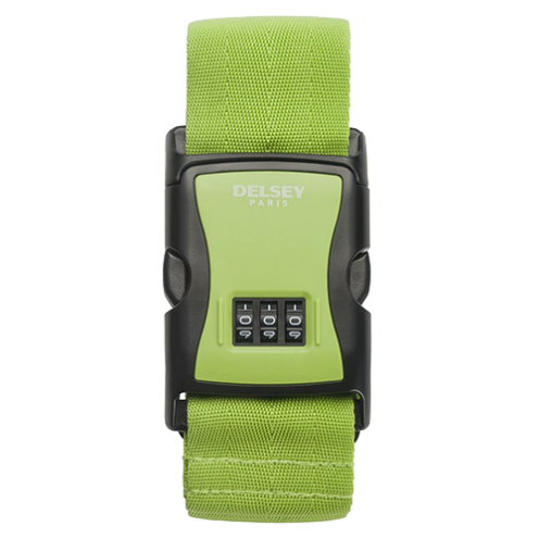 قفل کمربندی رمزی چمدان دلسی رنگ سبز - delsey paris STRAPS 00394009013