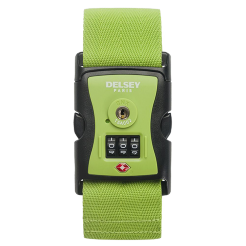 قفل کمربندی رمزی TSA چمدان دلسی رنگ سبز - delsey paris STRAPS 00394009113