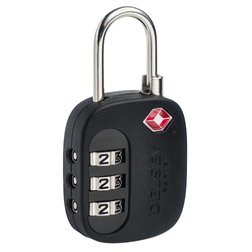 قفل TSA رمزی دلسی رنگ مشکی - delsey paris LOCKS 00394021000