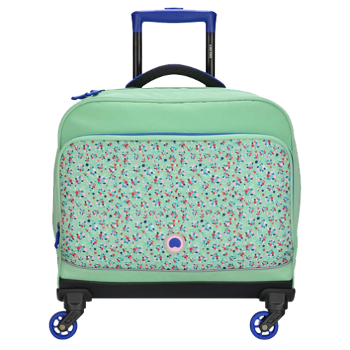 خرید کیف چرخ دار مدرسه ای افقی کودک دلسی پاریس مدل گلها رنگ سبز دلسی ایران - DELSEY PARIS BACK TO SCHOOL 2017 00339445223 delseyiran