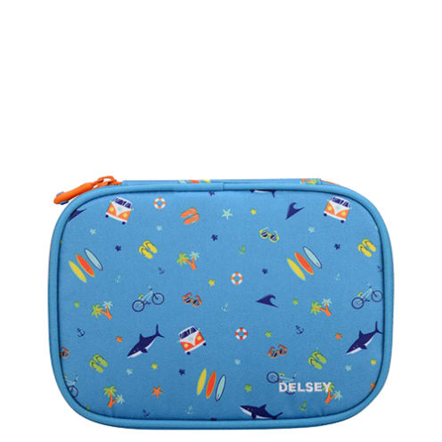 خرید جامدادی بزرگ مدرسه ای کودک دلسی پاریس مدل کنار دریا رنگ آبی دلسی ایران - DELSEY PARIS BACK TO SCHOOL 2017  00339417522 delseyiran