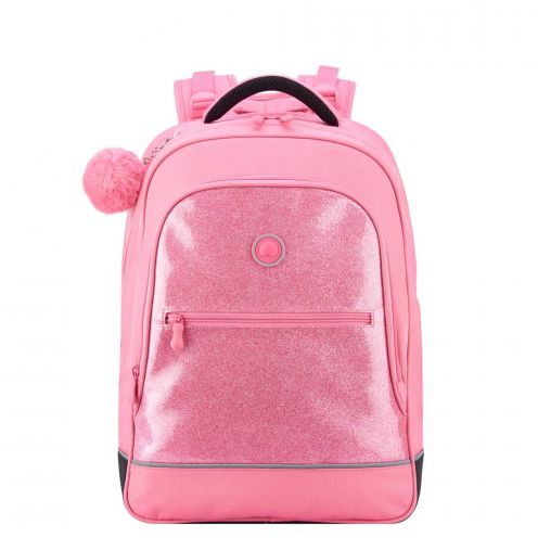 قیمت کوله پشتی دلسی مدرسه ای 15.6 اینچ 2 تبله دلسی پاریس رنگ صورتی دلسی ایران - DELSEY PARIS TROLLEY BACKPACK 00339262109 delseyiran