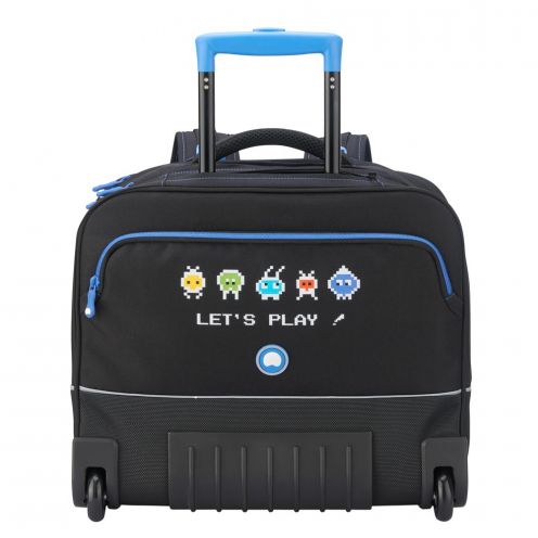 قیمت کیف چرخ دار مدرسه ای افقی 15.6 اینچ کودک دلسی پاریس رنگ مشکی چمدان ایران - DELSEY PARIS TROLLEY BACKPACK 00339265100 chamedaniran