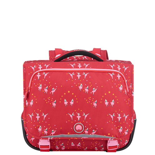 کیف مدرسه ای دلسی مدل 2019 دو تبله دلسی پاریس رنگ صورتی چمدان ایران - DELSEY PARIS TROLLEY BACKPACK 00339238019 chamedaniran