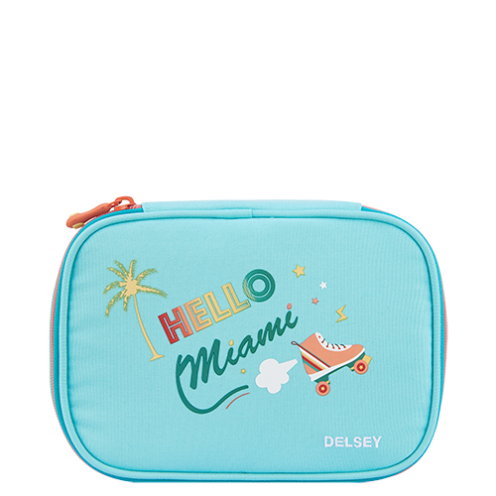 قیمت جامدادی بزرگ مدرسه ای کودک دلسی پاریس رنگ آبی دلسی ایران - DELSEY PARIS  LARGE PENCIL BOX 2019 00339217512 delseyiran