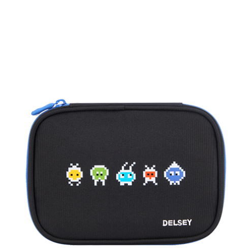 خرید جامدادی بزرگ مدرسه ای کودک دلسی پاریس رنگ مشکی دلسی ایران - DELSEY PARIS  LARGE PENCIL BOX 2019 00339217500delseyiran