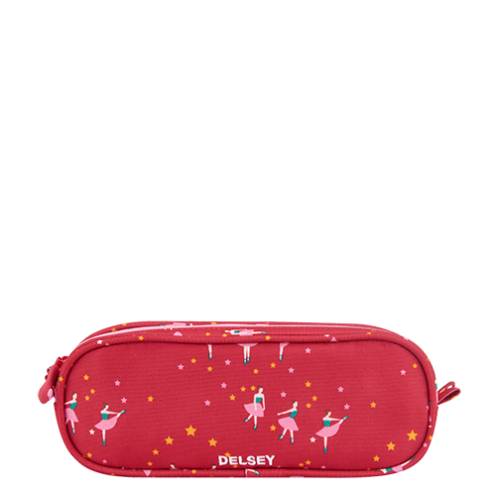 خرید جامدادی مدرسه ای کودک 2 تبله دلسی پاریس رنگ صورتی دلسی ایران - DELSEY PARIS  PENCIL CASE 00339217319 delseyiran