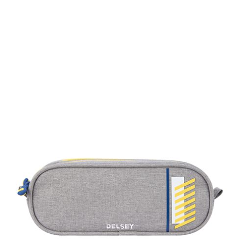 جامدادی بزرگ مدرسه ای کودک 2 تبله دلسی پاریس خاکستری دلسی ایران - DELSEY PARIS  PENCIL CASE 00339217311 delseyiran