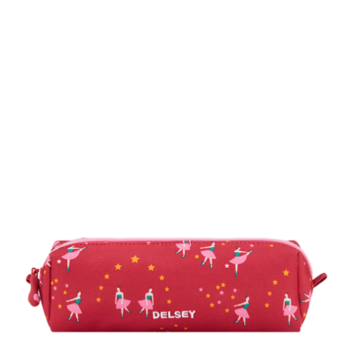 خرید جامدادی مدرسه ای کودک یک تبله دلسی پاریس رنگ صورتی دلسی ایران - DELSEY PARIS  PENCIL CASE 00339217119 delseyiran