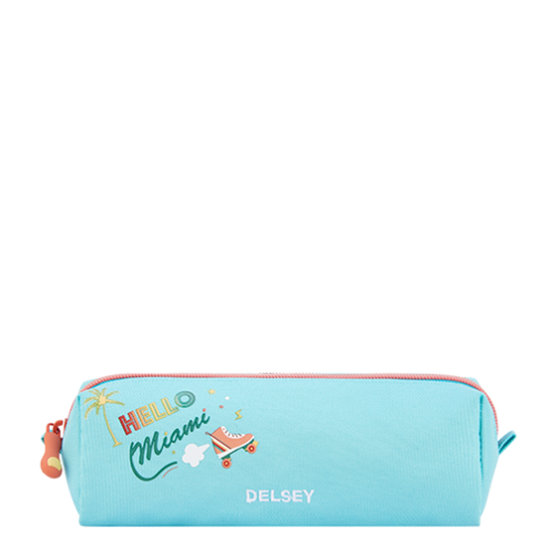 قیمت جامدادی مدرسه ای کودک یک تبله دلسی پاریس رنگ آبی دلسی ایران - DELSEY PARIS  PENCIL CASE 00339217112 delseyiran