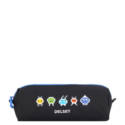 خرید جامدادی مدرسه ای کودک یک تبله دلسی پاریس رنگ مشکی دلسی ایران - DELSEY PARIS  PENCIL CASE 00339217100 delseyiran