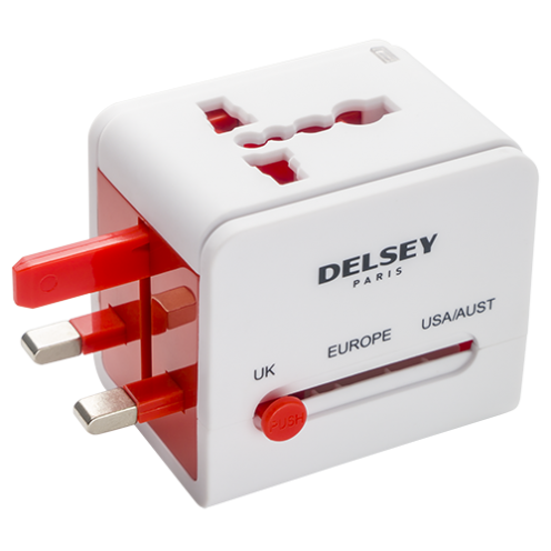 قیمت آداپتور برق دلسی رنگ سفید دلسی ایران – TN UNIVERSAL ELECTRICAL ADAPTOR 00235282002 delseyiran
