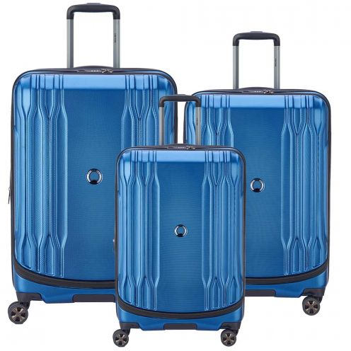 خرید و قیمت سری کامل چمدان دلسی مدل اکلیپس دولوکس سایز کابین ، متوسط و بزرگ رنگ آبی دلسی پاریس  – DELSEY PARIS ECLIPSE DLX 00208098702 delseyiran