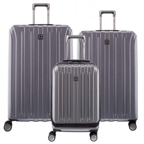 ست کامل چمدان مسافرتی دلسی پاریس مدل واوین سایز بزرگ ، متوسط و کابین رنگ نوک مدادی دلسی ایران -DELSEY PARIS  VAVIN 00207398001 delseyiran